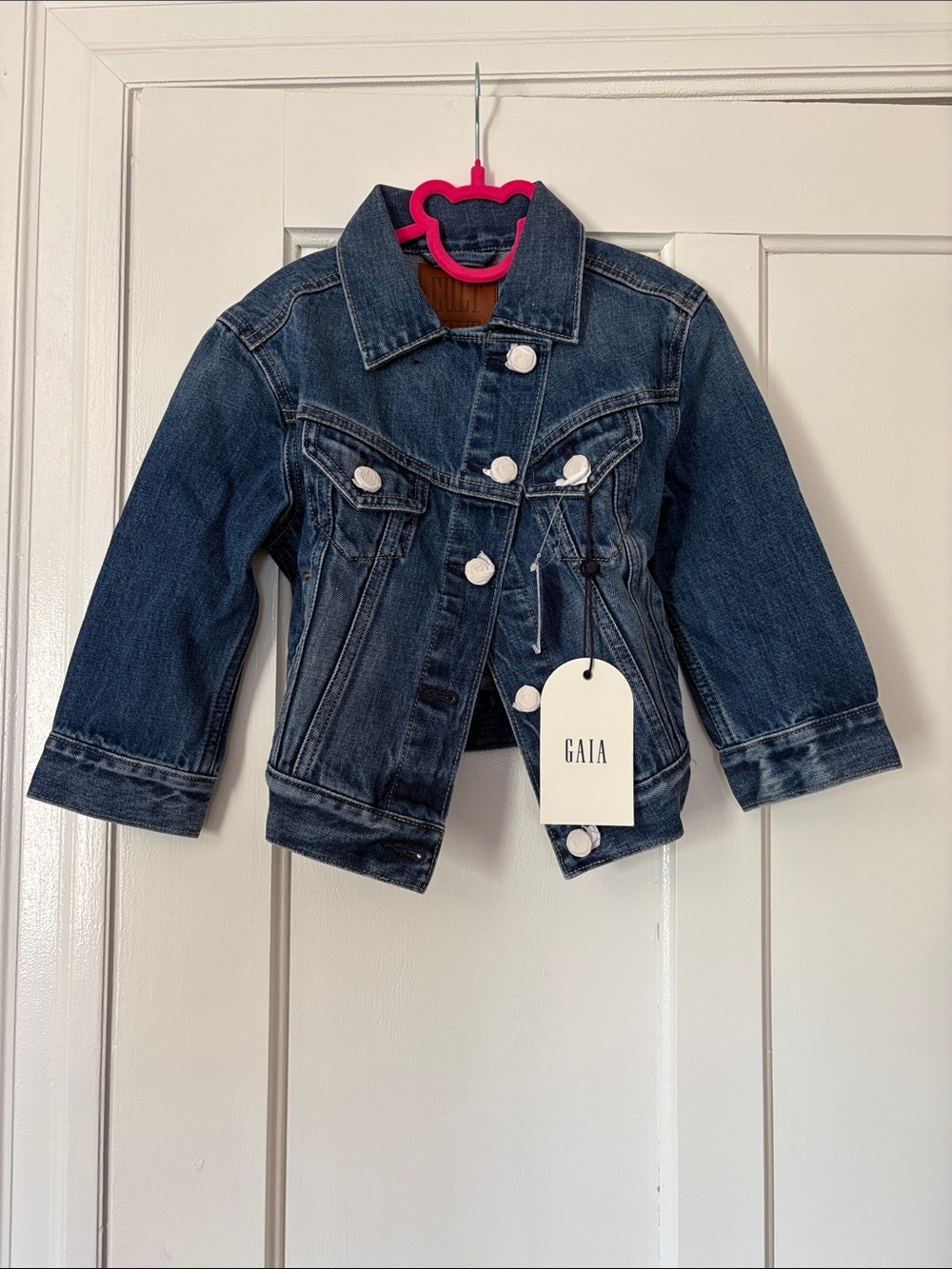 Gaia Gap Kids Indigo Denim Jacket, Size 6/7, NWT